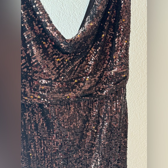 NWT Free People Cool Girl Dark Sparkle Sequin Maxi Dress Size 8 - Picture 14 of 14